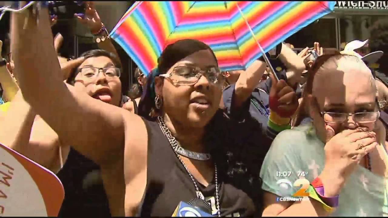 New Yorkers March From Midtown To The West Village In Gay Pride Parade