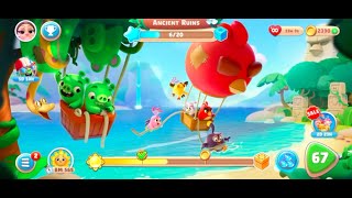 Angry Birds Journey Gameplay: Levels 67-74 With A Bug Glitch On Level 71 (07/04/2022)