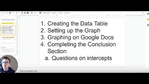Data Tables, Graphs and X Y Intercepts 1
