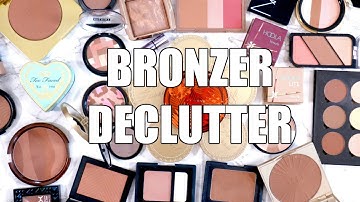 Decluttering Makeup Collection 2017 || Bronzer Declutter & Purge