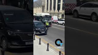 Bu Gün Qəzaya Uğrayan Bakubusun Görüntüləri