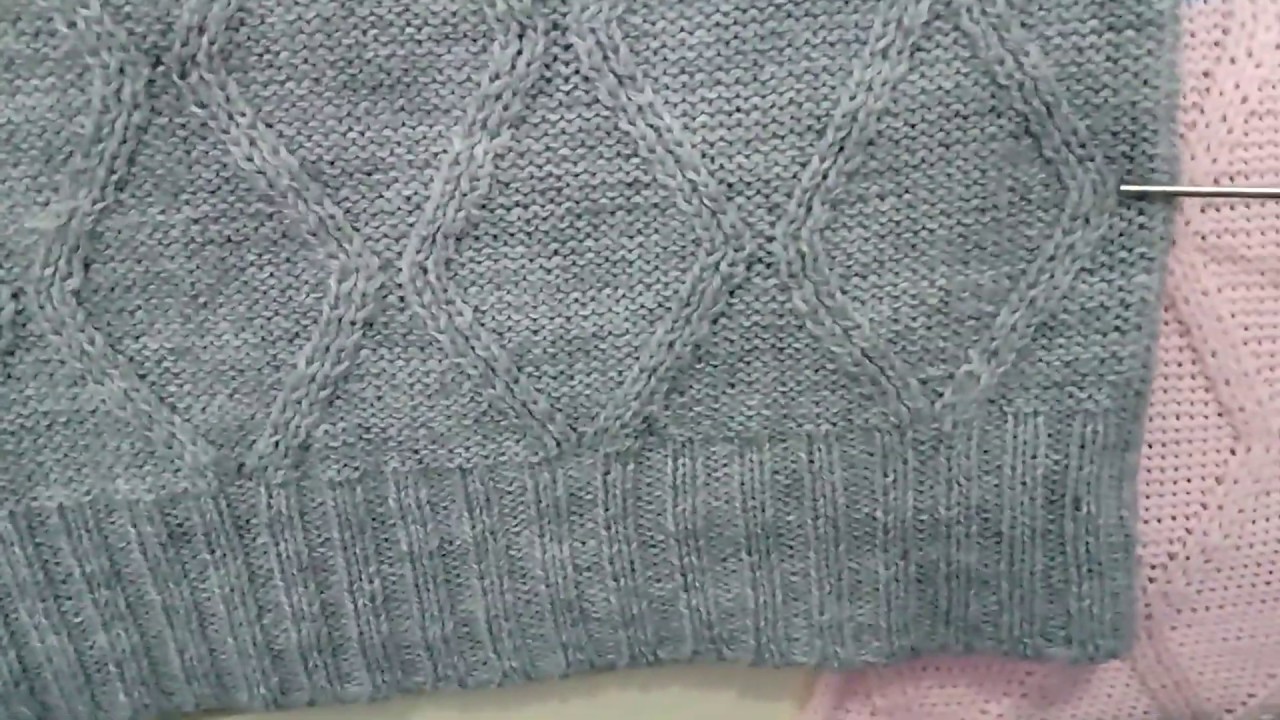 PONTO LOSANGO EM RELEVO TRICÔ À MÁQUINA ELGIN BROTHER 840