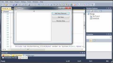 Visual Basic Tutorial - 61 - For Each Loop