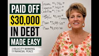 Paying off $30k in debt made EASY with the right tools. Velocity Banking Financial Peace