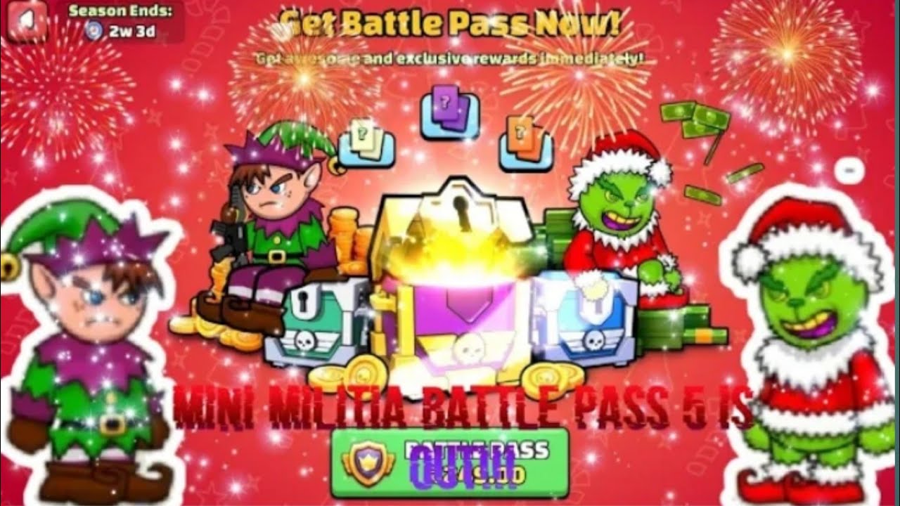 Mini Militia New Battle Pass is here!! Battle Pass 5!! Mini Militia|| Battle pass||