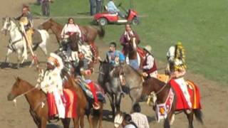 Native Americans' procession and dance