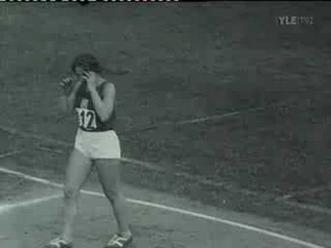 Dana Zatopkova 1952 Olympics