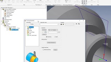InventorCAM Introductory Video 17   Turning & Grooving Toolpaths