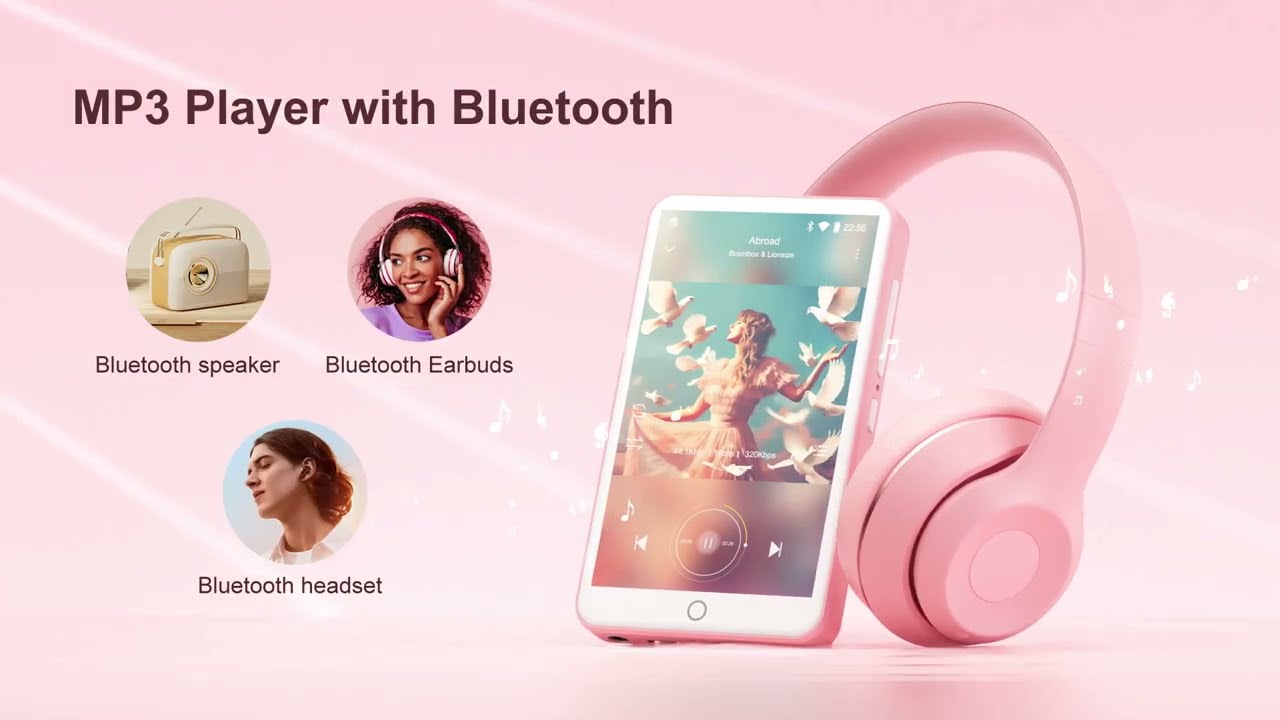 Oilsky 80GB MP3 Player with Bluetooth and WiFi, Mp3 \u0026 Mp4 Music Player with Spotify
