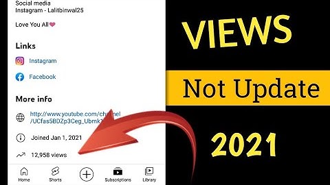 How To Fix Youtube Views Not Updating In About Section | Youtube Views Not Updating In About Section