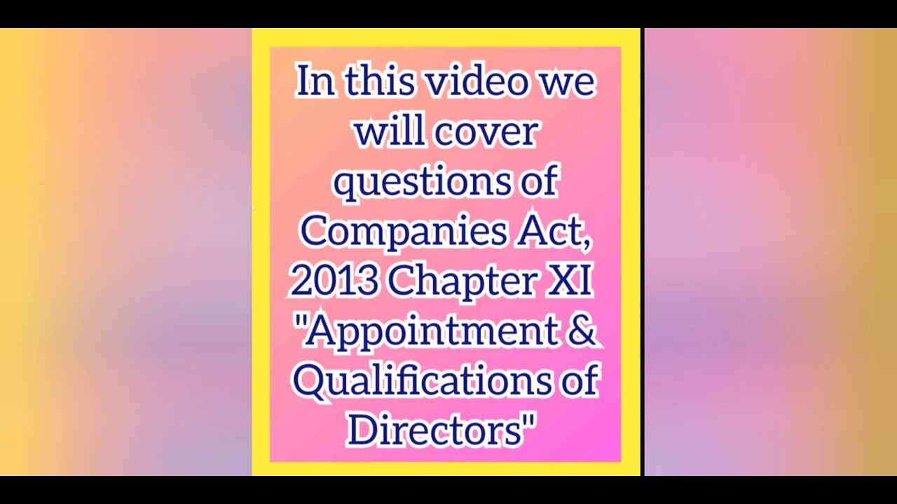CA Final Law Revision May 2021 | ICAI QnA Appointment & Qualification of Director | Priyanka Purohit