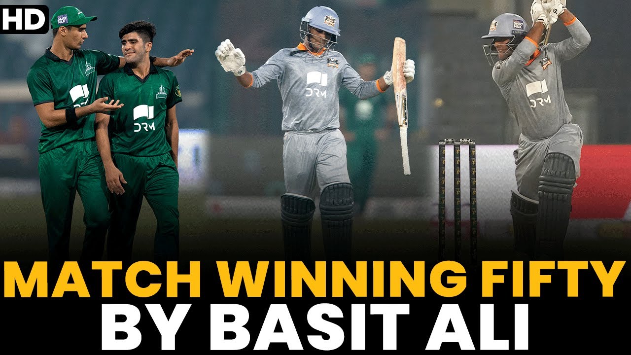 Match Winning Fifty By Basit Ali | Bahawalpur Royals vs Hyderabad ...