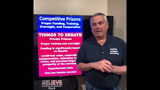 Things to debate.  Competitive private prisons