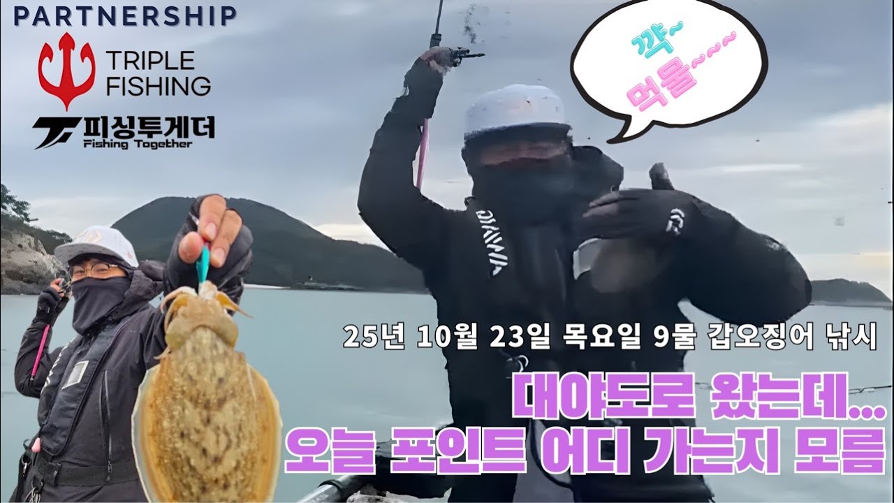 대야도 갑오징어 낚시.feat 6시 출항