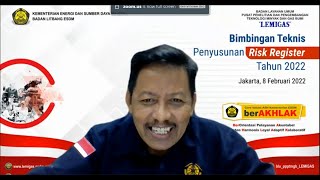 Bimbingan Teknis Penyusunan Risk Register Tahun 2022