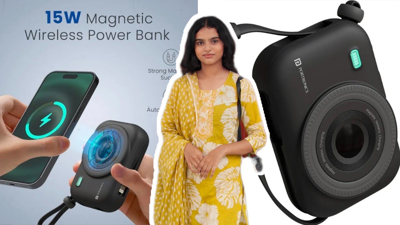 PORTRONICS Wireless Power Bank🤍|| Arshpreet Vibes ✨