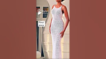 Are you trying this design? Made to measure crochet mesh halter dress