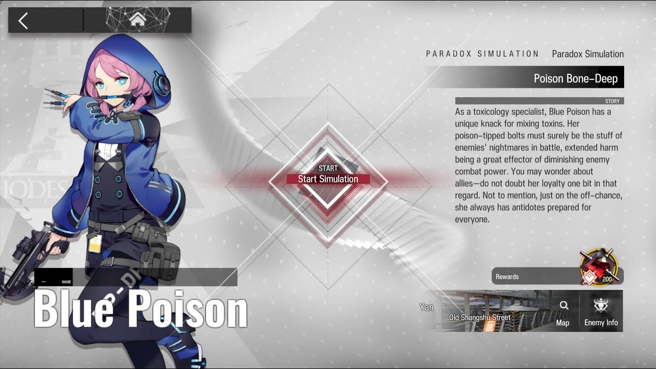 Arknights Paradox Simulation Blue Poison Guide