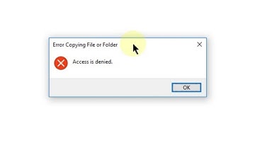 Error Copying File or Folder. Access is Denied. solution in hindi