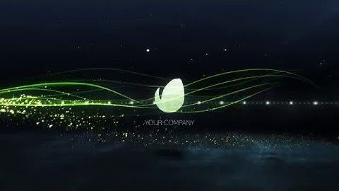 Particle Trails Logo - After Effects Template