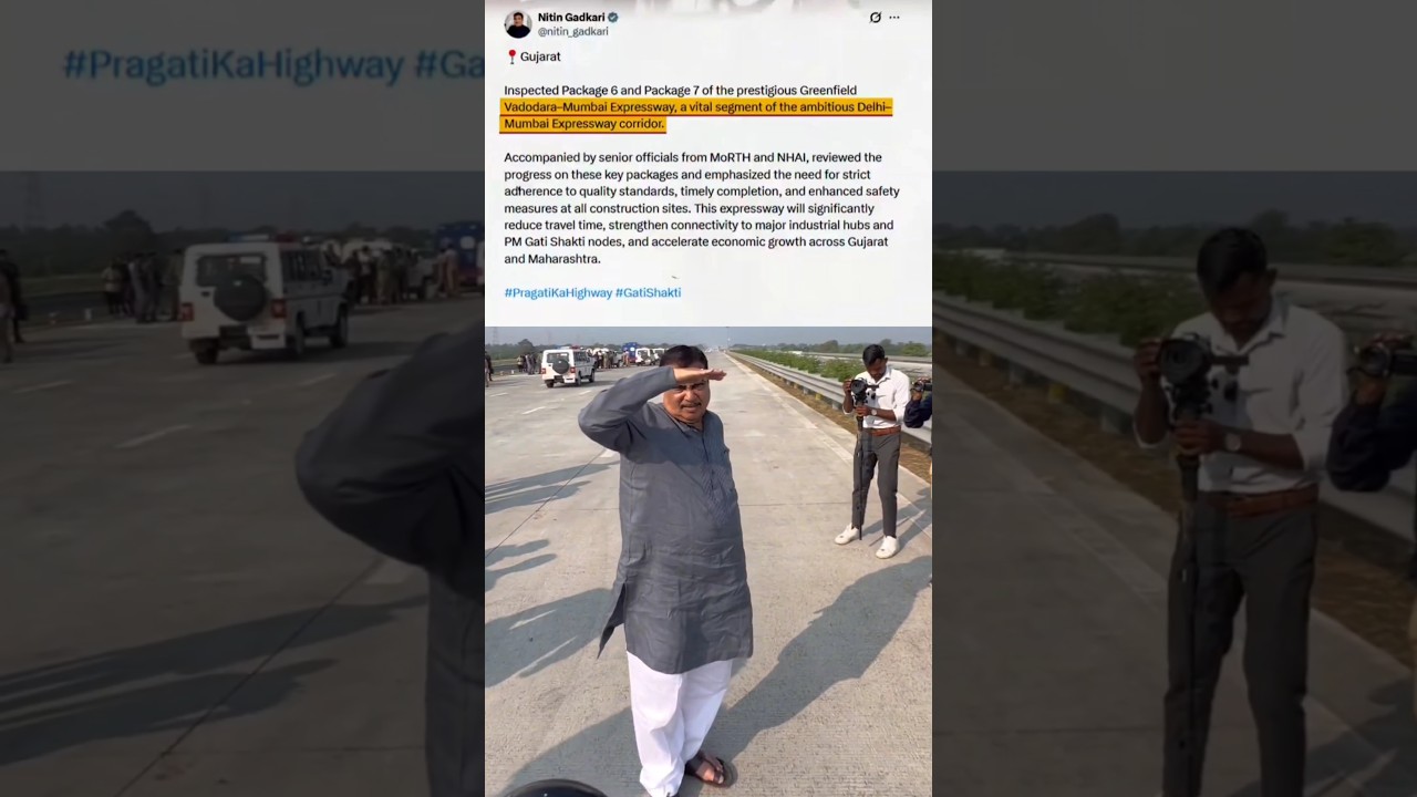 Big problem for Nitin Gadkari on overspending with no seat belt on Vadodara expresssway