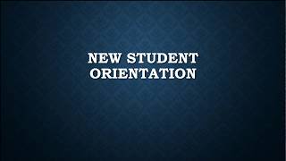 Early Childhood Special Education New Student Orientation
