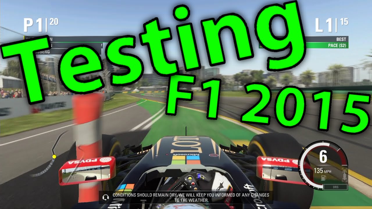 F1 2015 Testing AI Difficulty (Xbox One Gameplay)