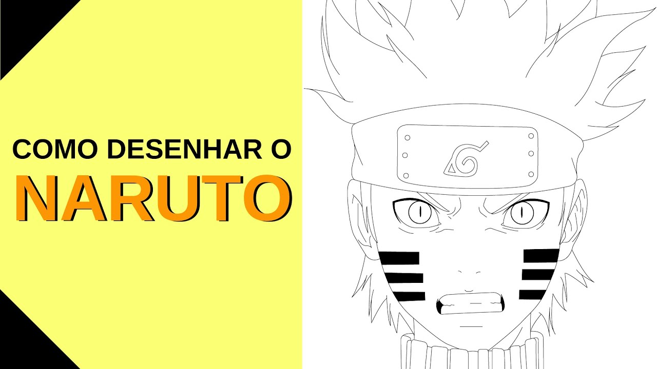 COMO DESENHAR O NARUTO FÁCIL - DESENHANDO ANIME 