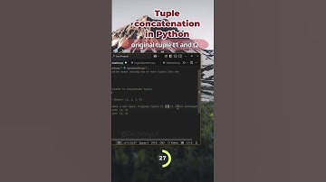 Tuple concatenation in Python  #coding  #programming  #python  #pythoncoding  #softwareengineering
