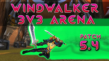 Windwalker Monk 3v3 arena action - Patch 5.4