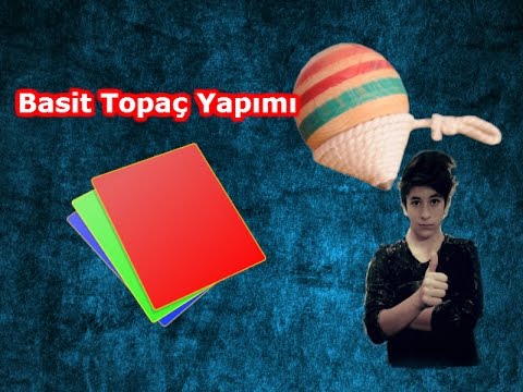 Kağıttan Basit Topaç Yapımı / Topaç Nasıl Yapılır ?