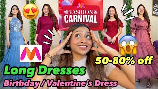 Huge MYNTRA Dress Haul😱Birthday Party / Valentine day Dress❤️ #birthdaydress #myntrahaul