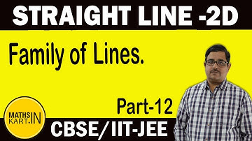 Family of Lines | Linear Combination of Two Straight Lines | PART-12 | Straight Line CBSE/JEE Maths