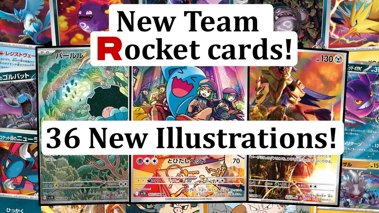 36 new cards, 3 new art rares! | Glory of Team Rocket PT2