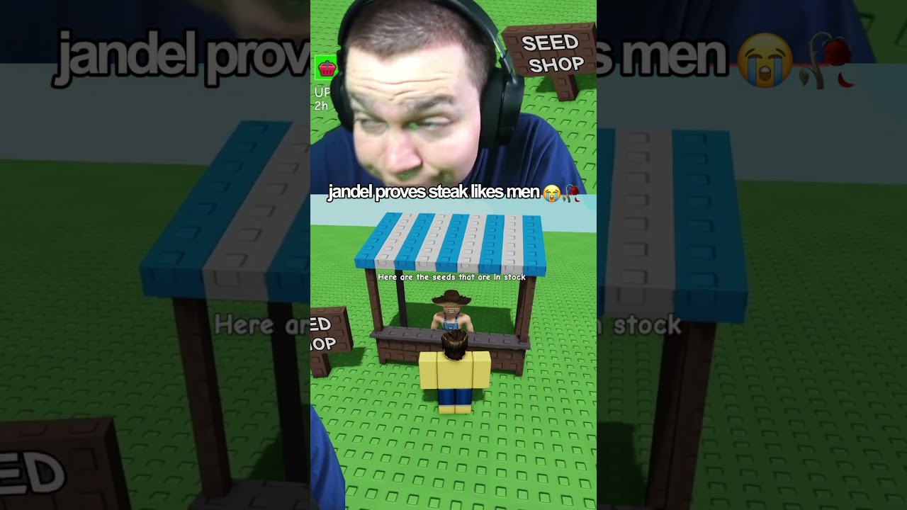 Jandel Is ALWAYS Watching Steak Roblox Growagarden