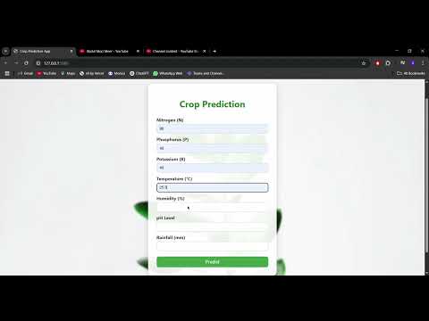 Crop Prediction Using Machine Learning