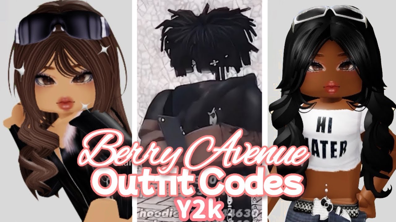 Berry Avenue Y2k Boy & Girl Outfit Codes - YouTube