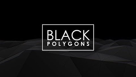 #56 Black 3D Polygons Loop Video Background