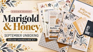 Information Cocoa Daisy Unboxing: Marigold & Honey September Deluxe Journaling Kit Update