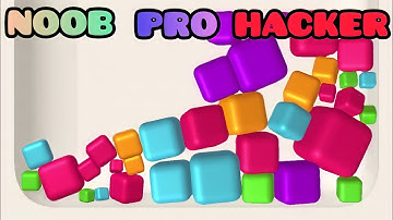 NOOB vs PRO vs HACKER in Color Merge Blast