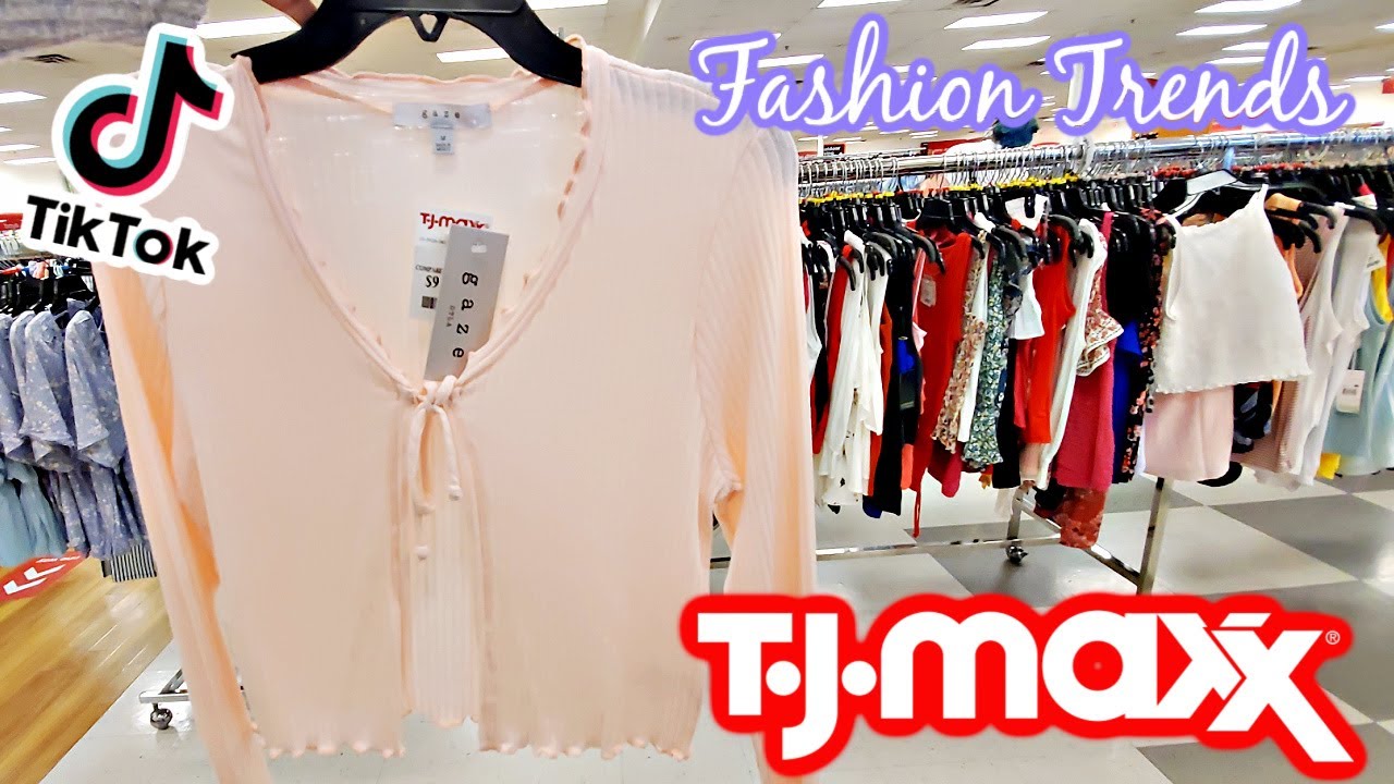 TJ MAXX SHOP WITH ME FASHION TRENDS ON A BUDGET TIKTOK FASHION 2021 