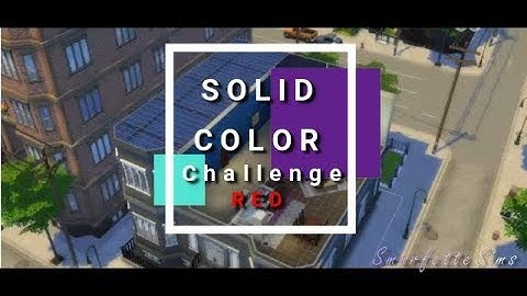 Solid Color Challenge - Red | Speedbuild | The Sims 4 | Smurfettesims