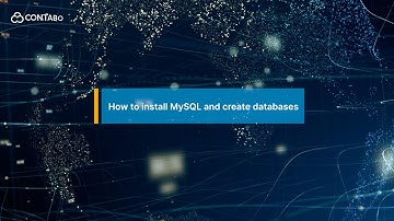 How to install MySQL and create databases