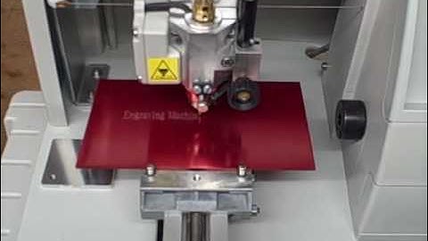Gravograph M20 Jewel Engraving machine Demo for Heidi