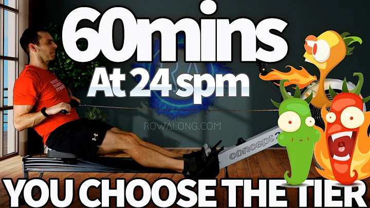60 Minute Indoor Rowing Workout at 24spm - Choose Your Challenge | RowAlong