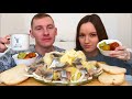 МУКБАНГ КАРТОШКА С СЕЛЕДКОЙ по домашнему ответы на вопросы MUKBANG POTATOES WITH HERRING