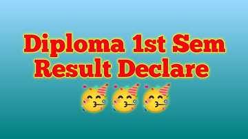Finally Today GTU Diploma Engineering Semester 1 Result is Declared 👏🥳🥳 #gtuupadtaes #gtu #results