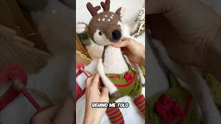 My Christmas knitted reindeer 🦌🎄 knitting patterns are available 🔥
