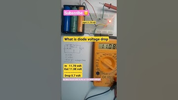 how diode works & voltage drop of diode #shorts