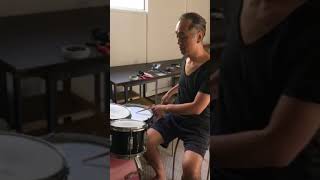 ドラムDIY おもちゃドラムをフロアタムにインストール